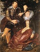 RUBENS, Pieter Pauwel The Artist and His First Wife, Isabella Brant, in the Honeysuckle Bower china oil painting reproduction